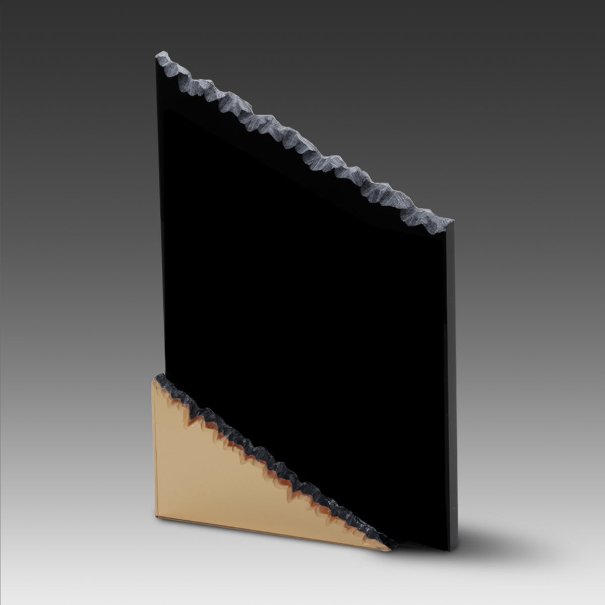 Sculptured Frosted Mountain Award™ Black