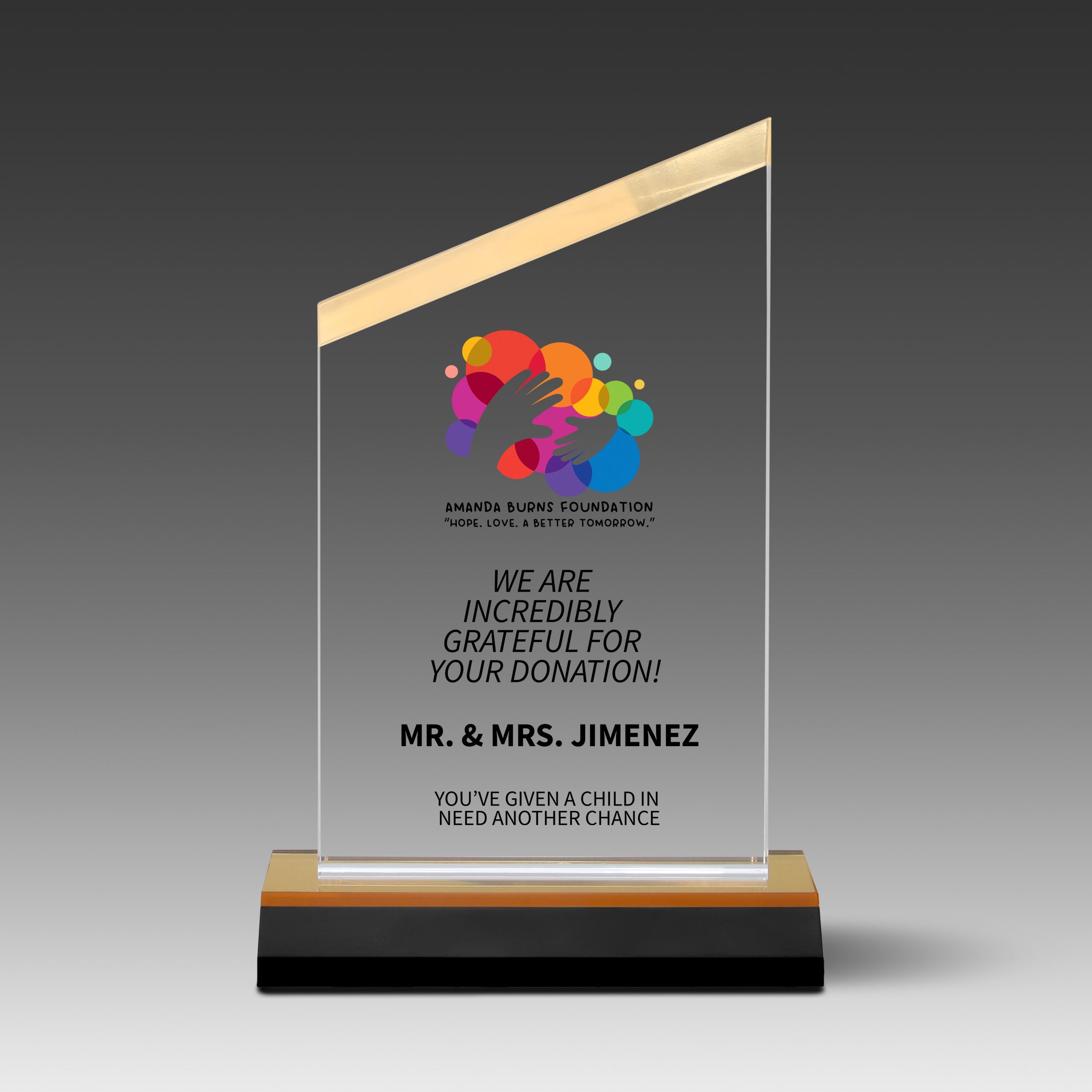 Beveled Peak Award