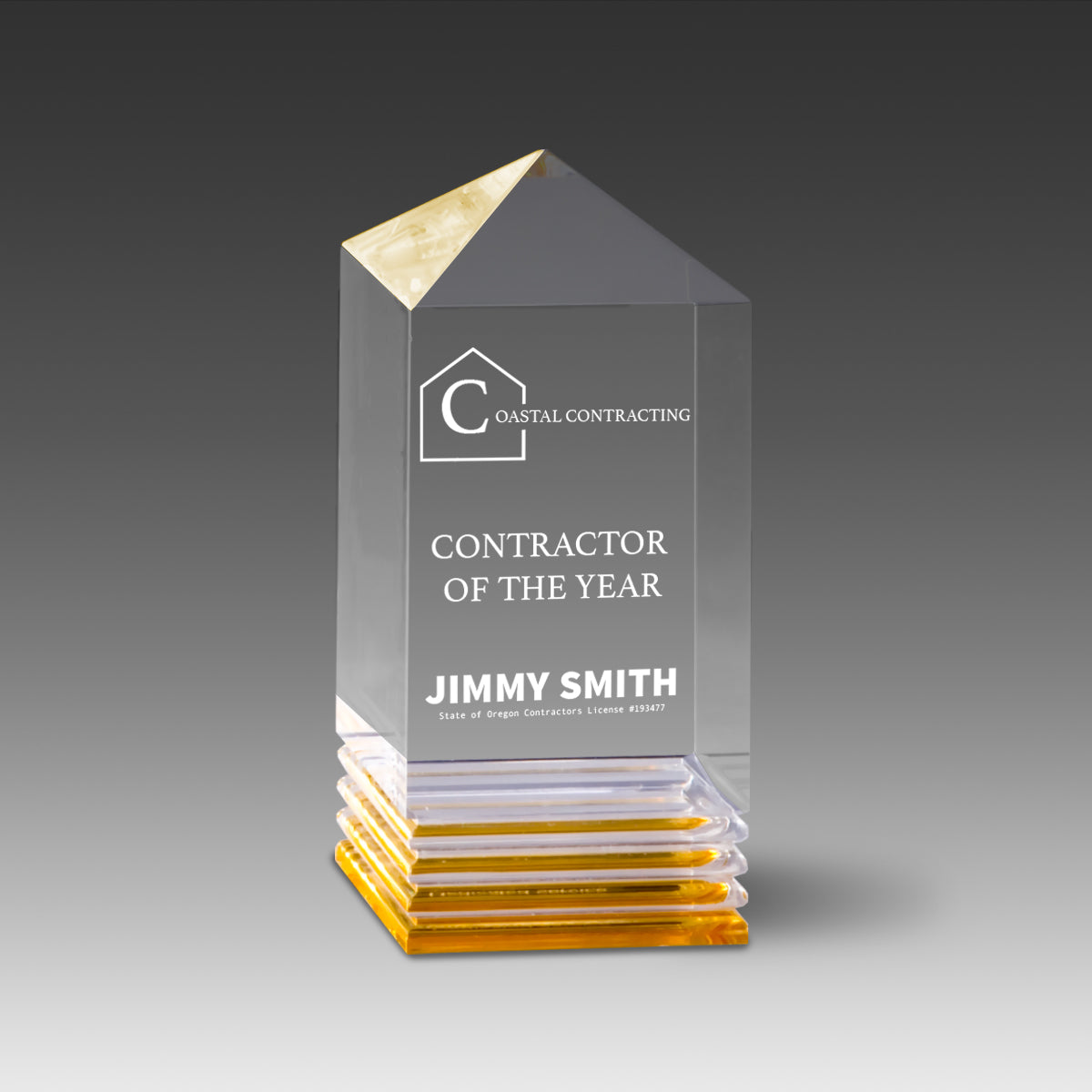 Crystal Cut Pillar Award™