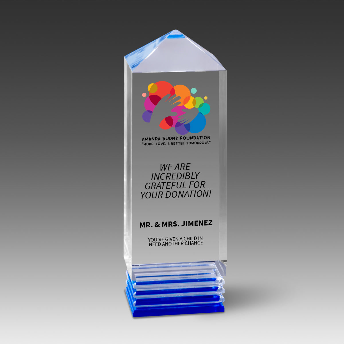 Crystal Cut Pillar Award™