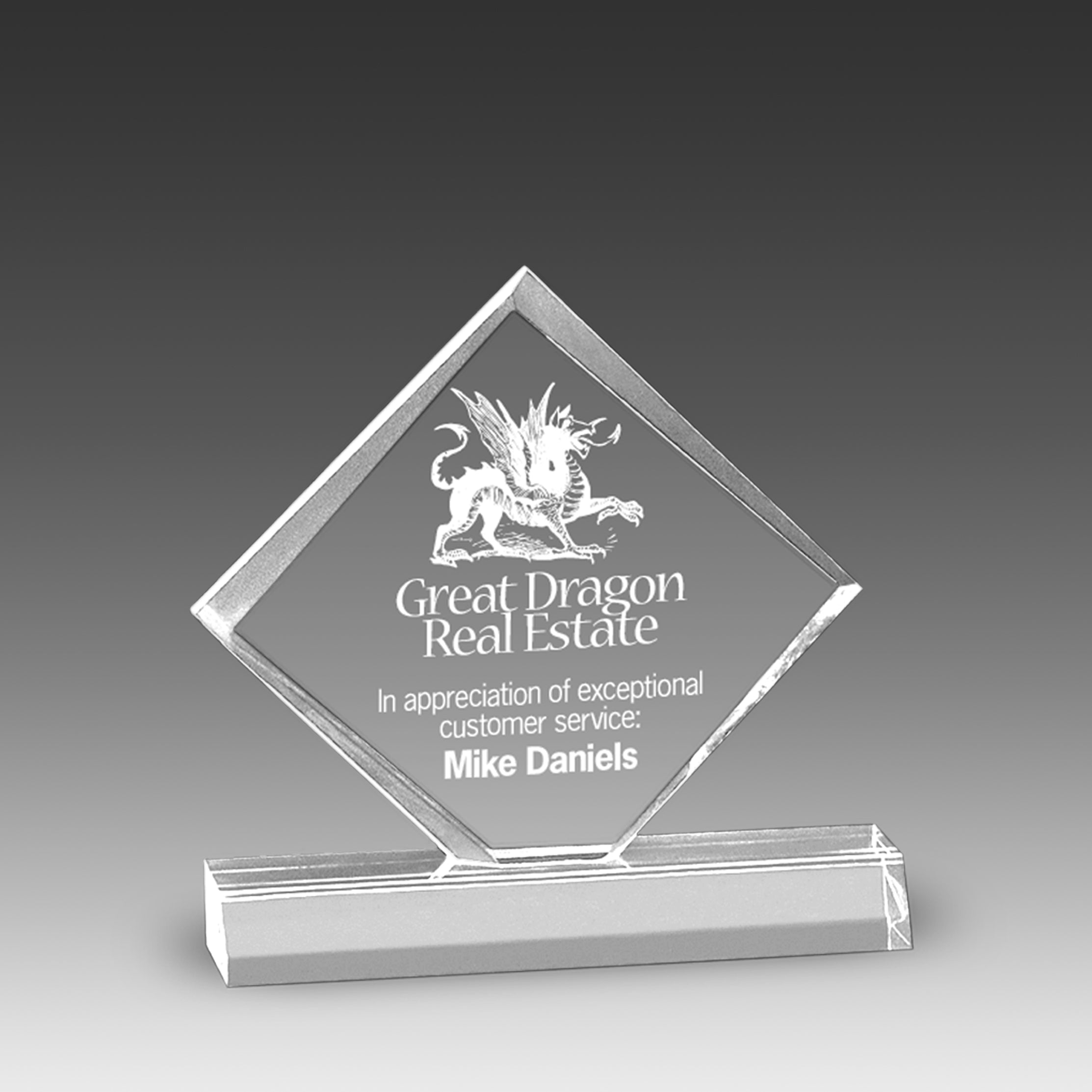 Diamond Jewel Bevel Award