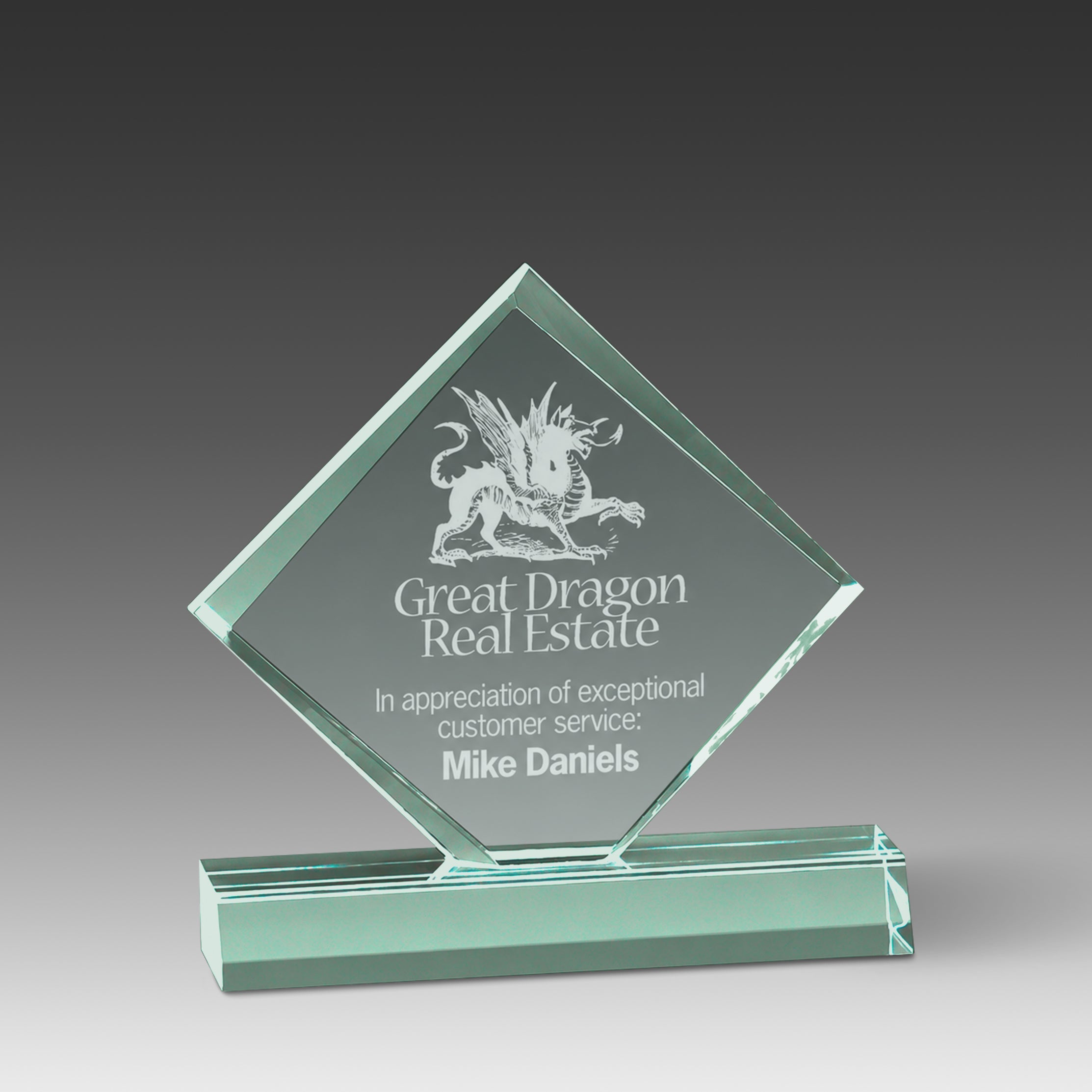 Diamond Jewel Bevel Award