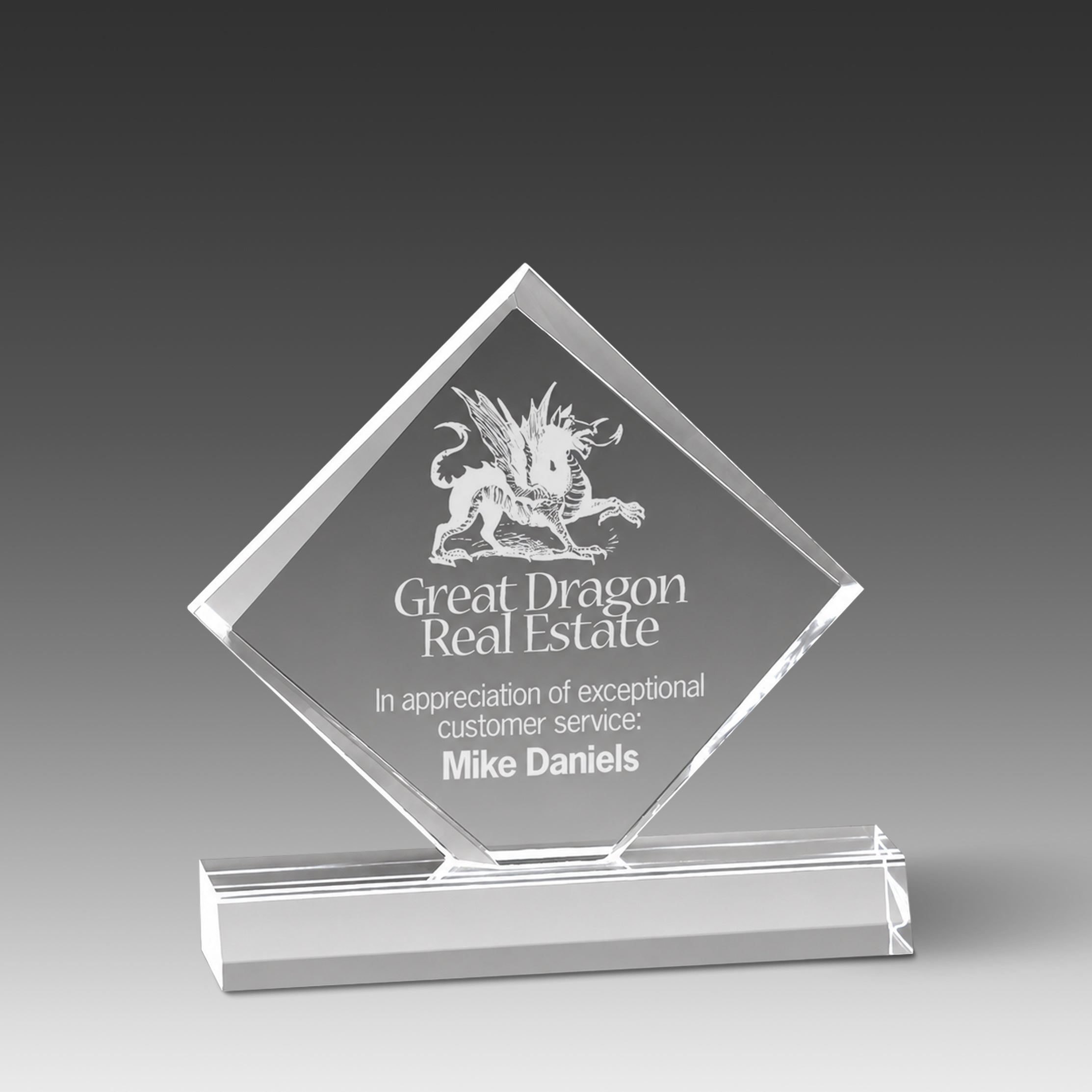 Diamond Jewel Bevel Award