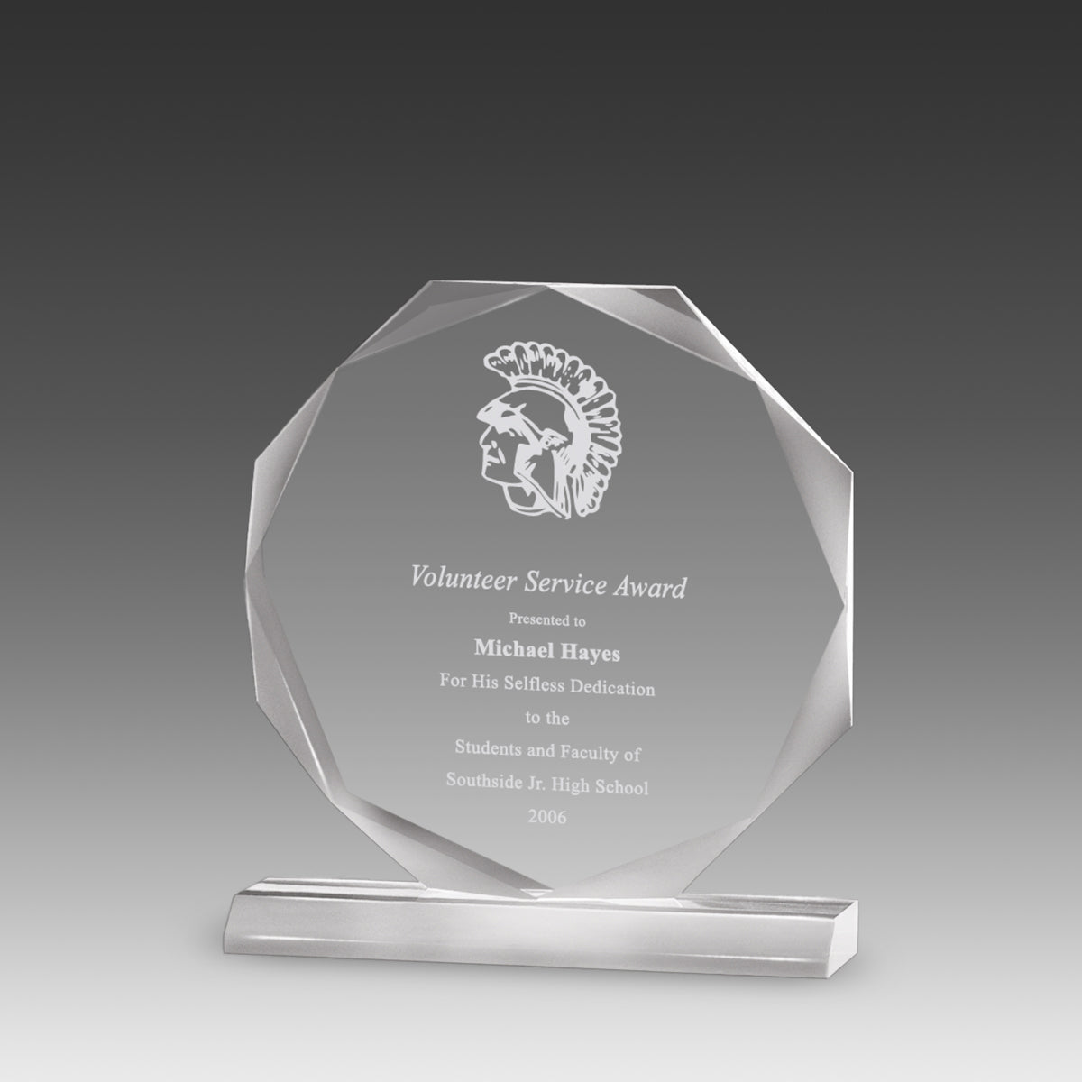 Beveled Octagon Award™