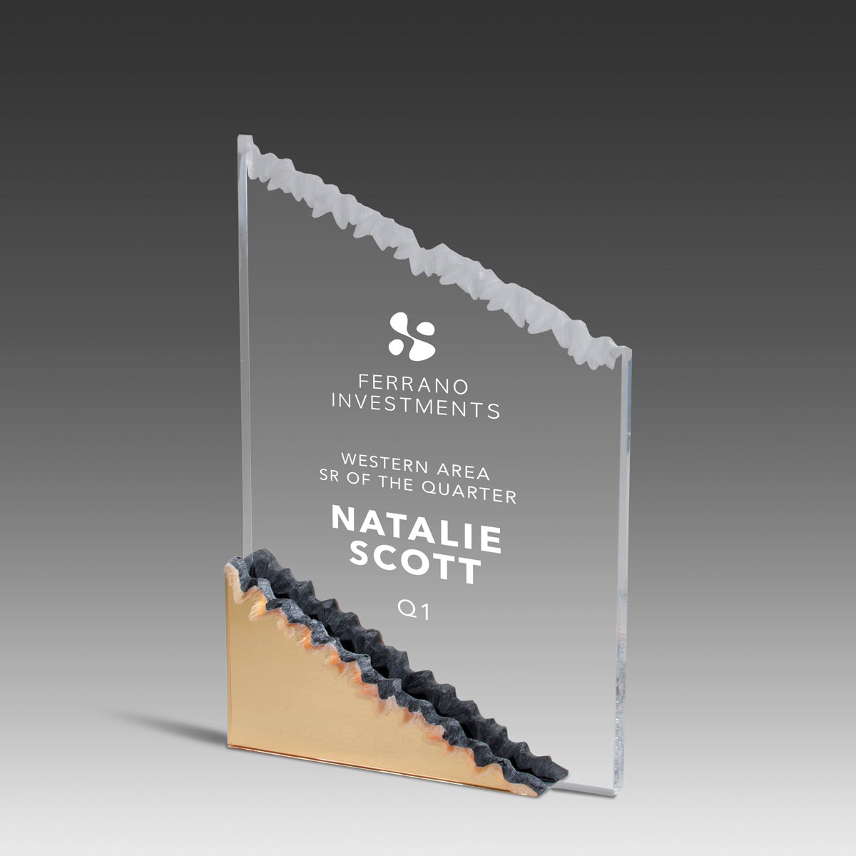 Sculptured Frosted Mountain™ Award