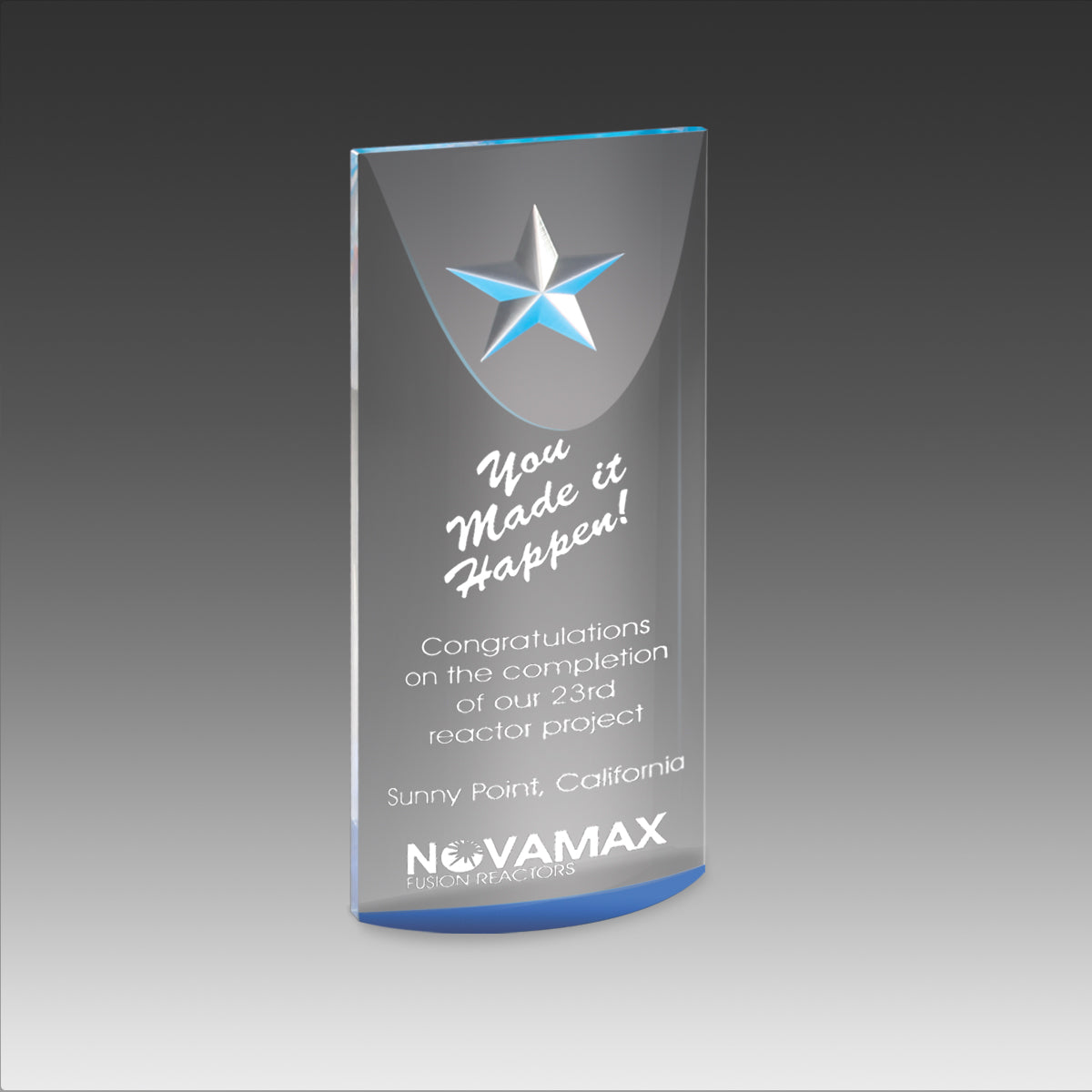 StarLite Tower Award™ With Carved Star