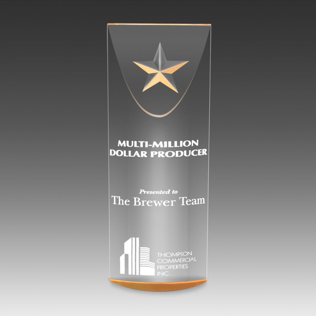 StarLite Tower Award™ With Carved Star