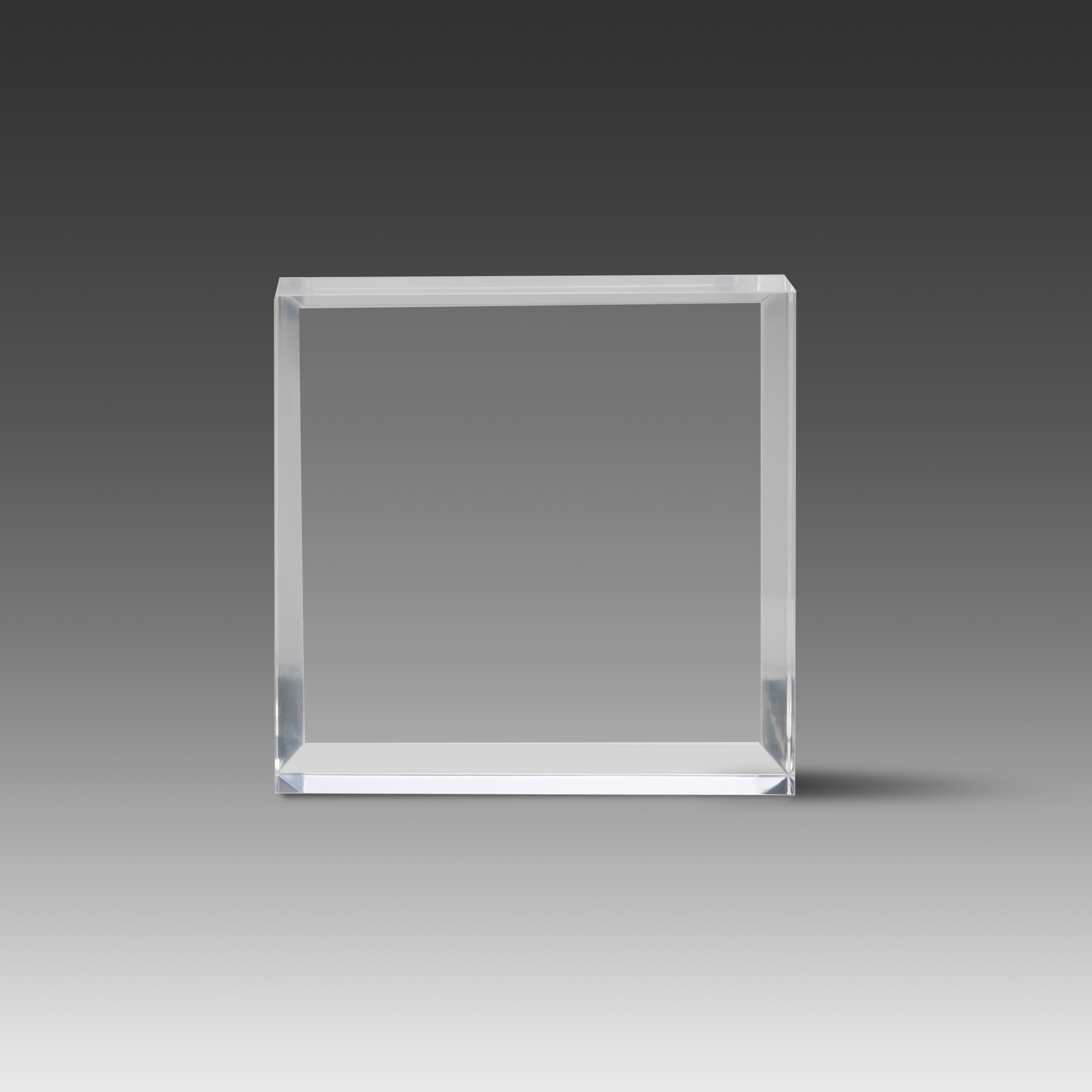 Beveled Square Paperweight