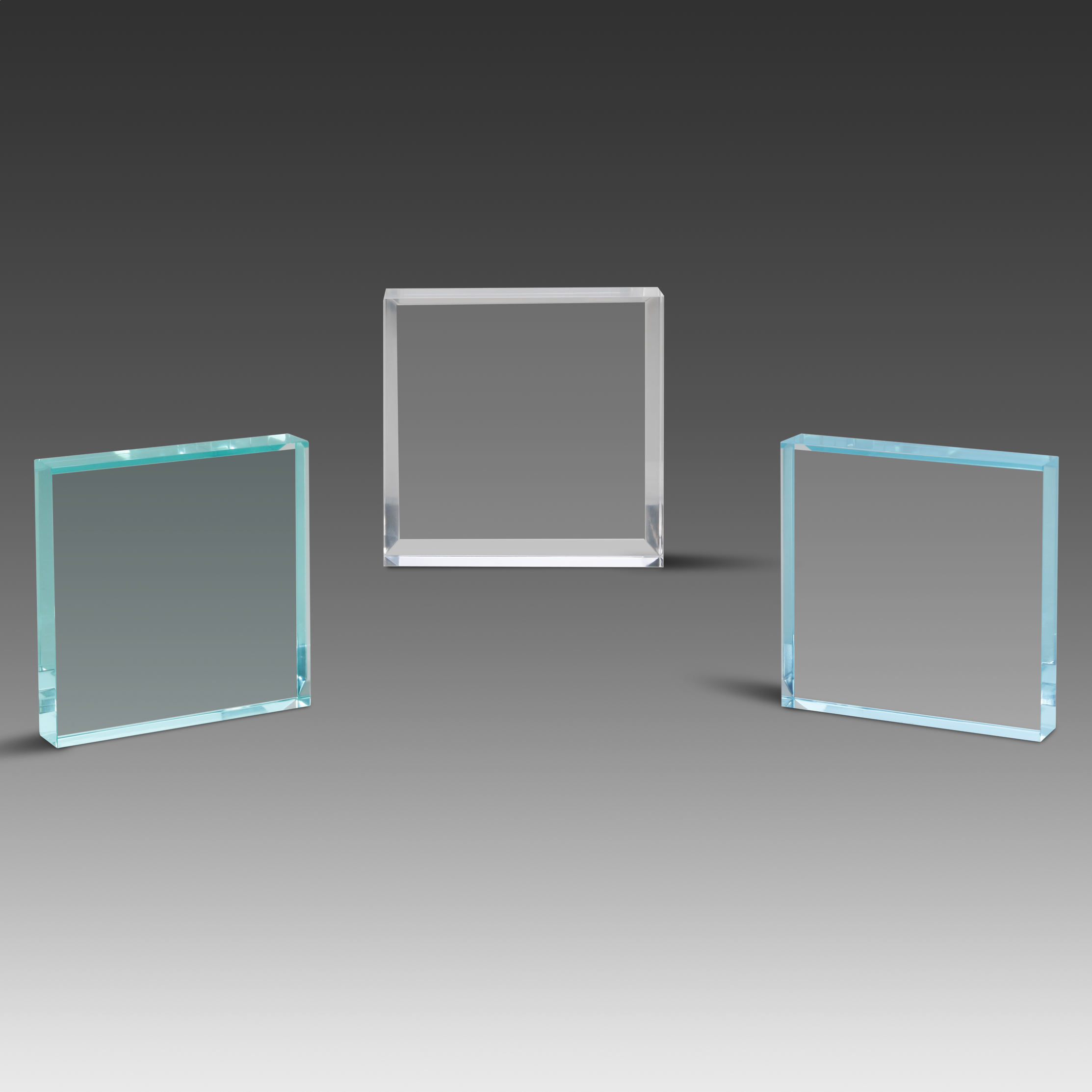 Beveled Square Paperweight