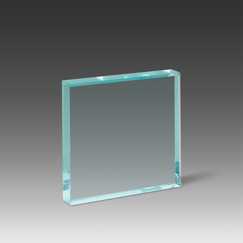 Beveled Square Paperweight