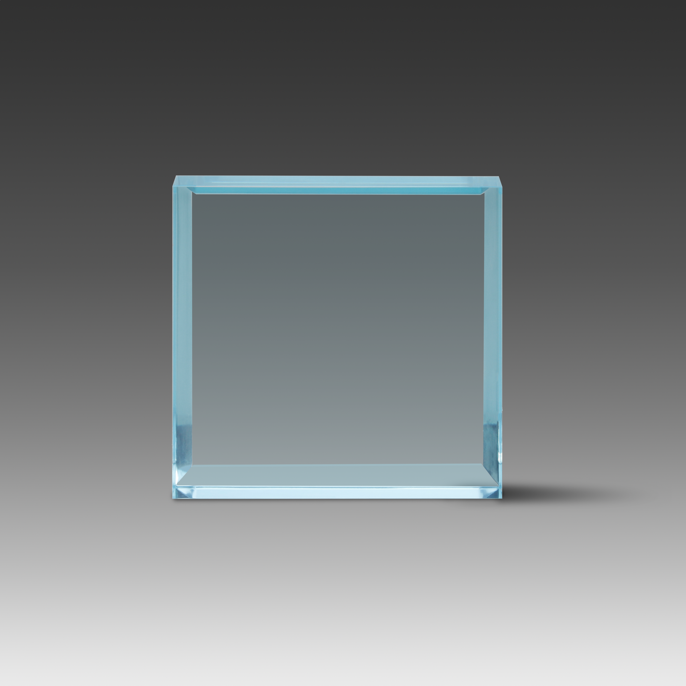 Beveled Square Paperweight