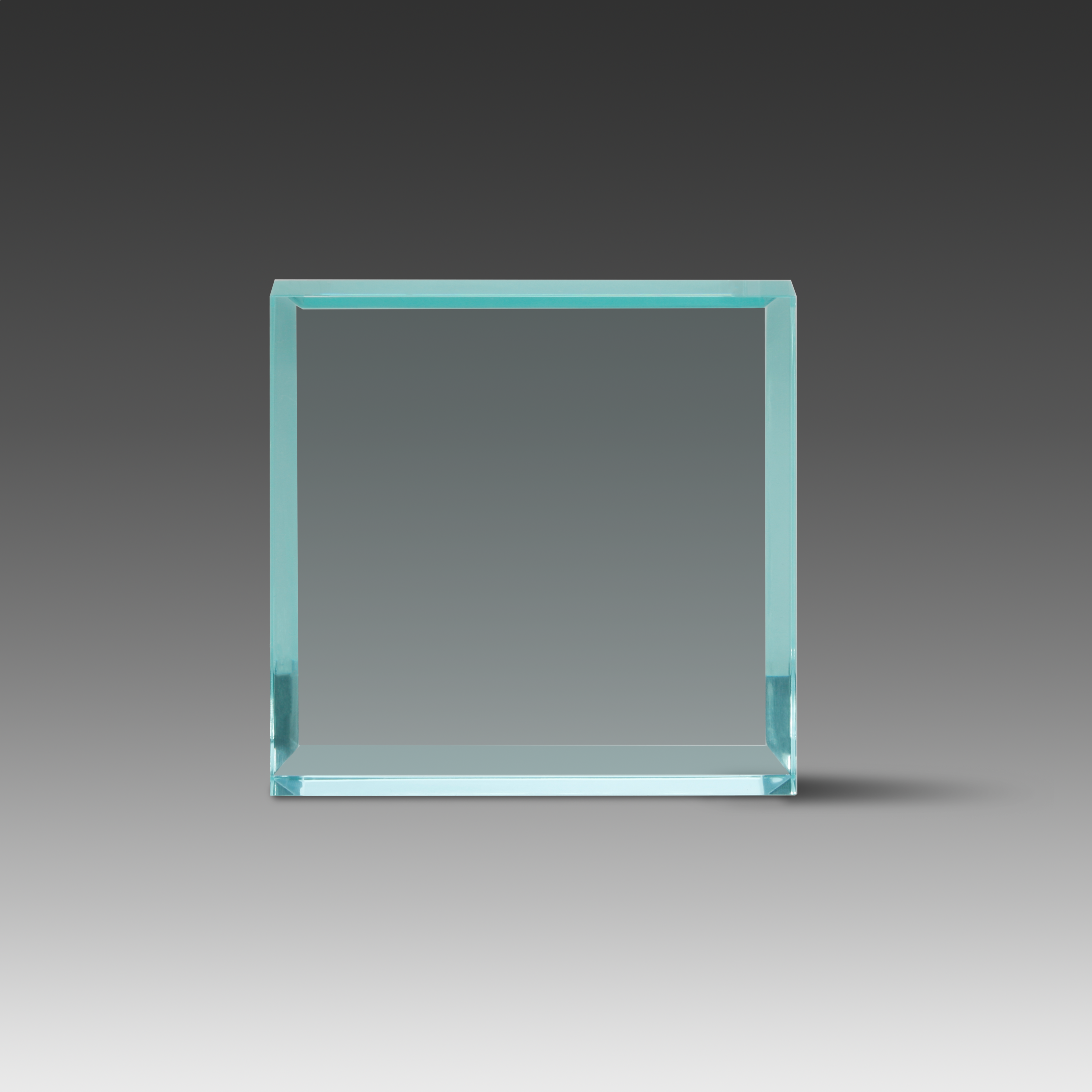 Beveled Square Paperweight