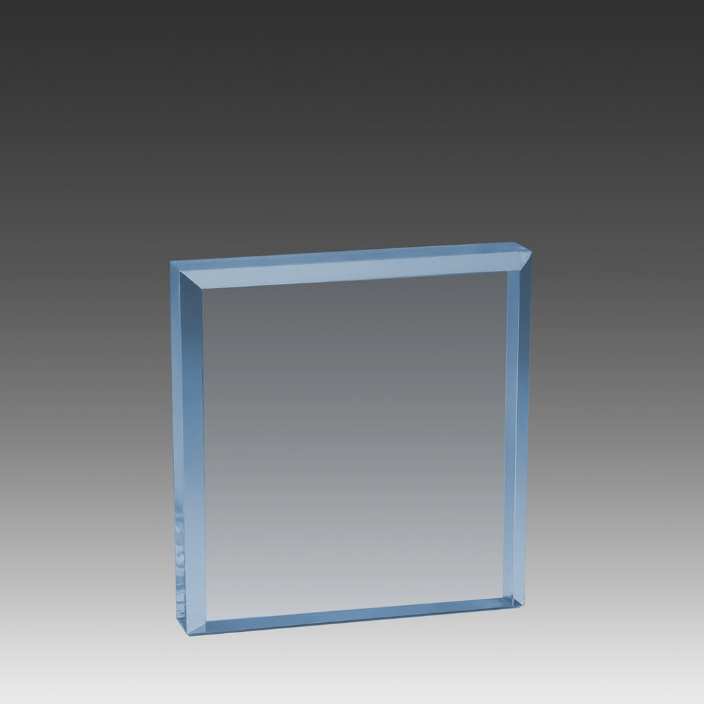 Beveled Square Paperweight
