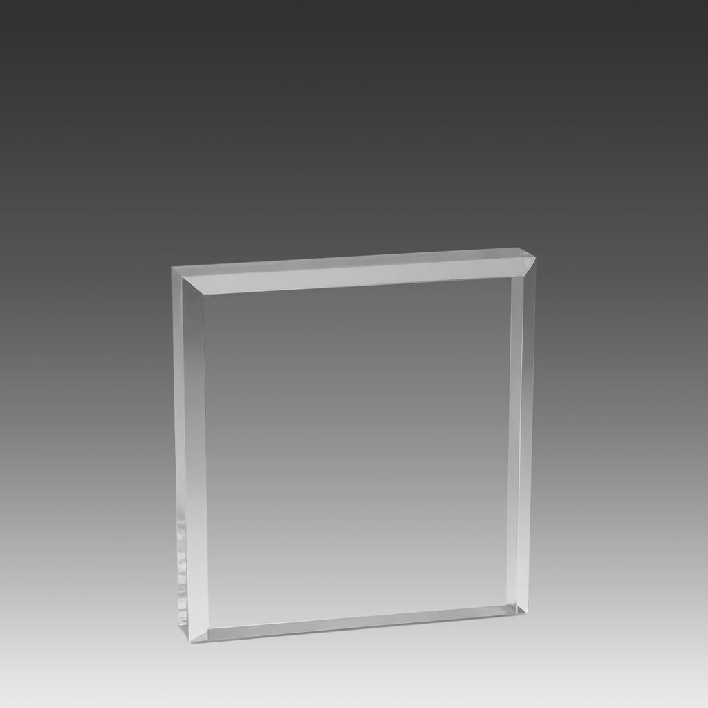 Beveled Square Paperweight