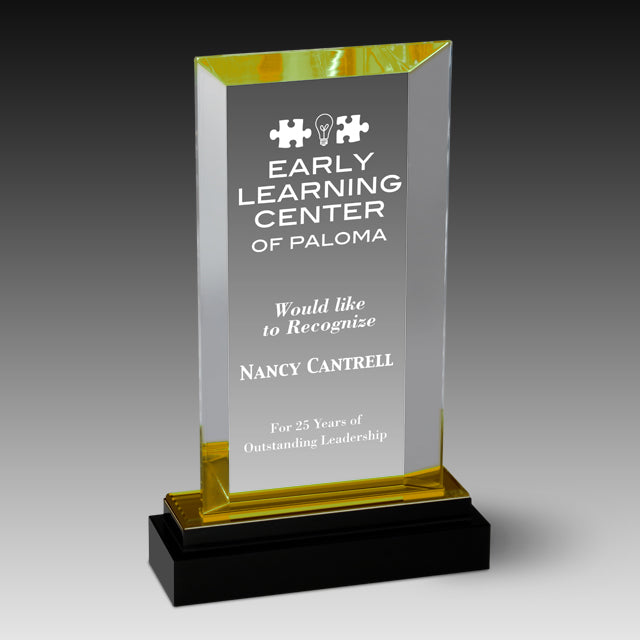 CrystalAcrylic Fusion Beveled Rectangle™ Award