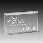 Straight Bevel Paperweight